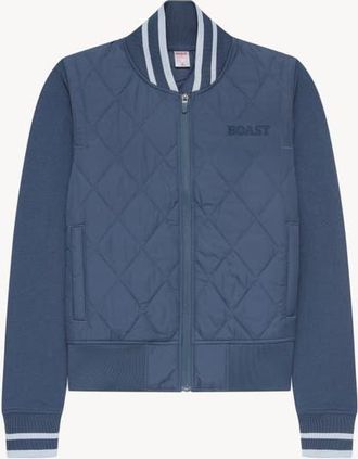 Boast Quilted Varsity Bomber in Vintage Navy at Nordstrom, Size X-Small