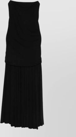 Jacquemus gathered pleated maxi dress