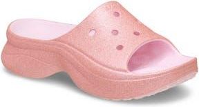Crocs Bae Glitter Slide Sandal in Pink Milk at Nordstrom Rack, Size 10