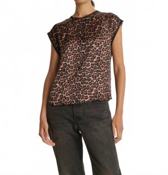 Nation Ltd Helen Sleeveless Top In Winter Leopard