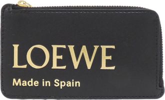Loewe Black Leather Coin Purse/Coin Case (Pre-Owned)