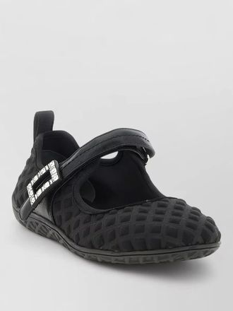 Roger Vivier scuba-effect crystal-embellished ballet flats