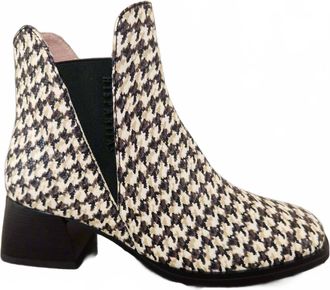 Hispanitas Womens Hi254388 Ankle Boot In Houndstooth