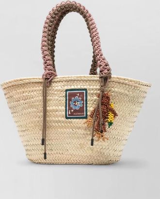 Alemais macrame maxi basket bag