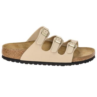 Birkenstock Florida BS Birko-Flor Unisex Slides Sandals - Sandcastle - Size:UK 4.5