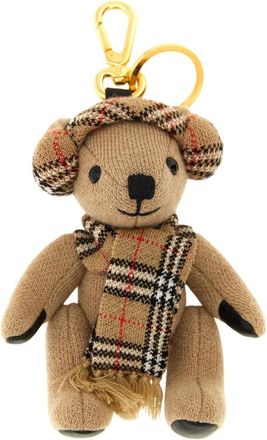 Burberry Thomas Bear Charm - Dames - Sleutelhangers & Tashangers - Beige - ONE Size - Wol - Accessoires