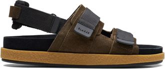 Clarks Overleigh Tor Flat Sandalen - Heren - Sandalen - Groen - 44 1/2 EU - Su&egrave;de - Schoenen