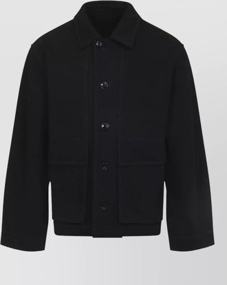 Christophe Lemaire cotton boxy jacket