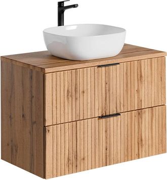 Comad Mobile bagno con lavabo Adriel marrone 80cm