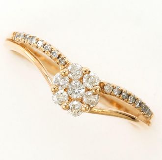 C&A Pink Gold Pink Gold (10K) Band Ring (Pre-Owned)