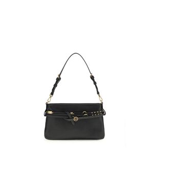 Pinko Black Calf Leather Bos Taurus Shoulder Womens Bag