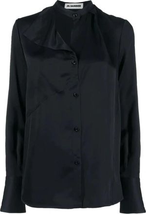 Jil Sander Overhemd met lange mouwen en knopen - Dames - Overhemden - Blauw - 2XS - Overhemden