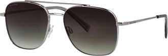 Marc O'Polo Sonnenbrille MARC OPOLO Modell 505126, Herren, silber, leicht gl&auml;nzend, metallic, Sonnenbrillen Sonnenbrille, Form Pilot, Logoschriftzug auf B&uuml;gel, Me