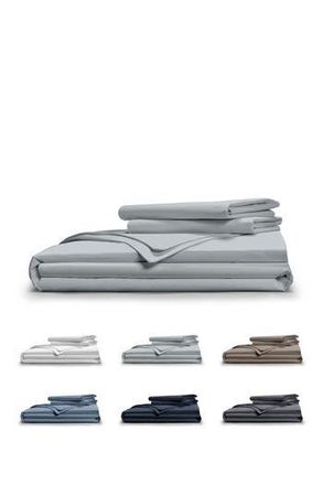 Pillow Guy Classic Cool Crisp Cotton Duvet Set in Light Grey at Nordstrom Rack, Size California King