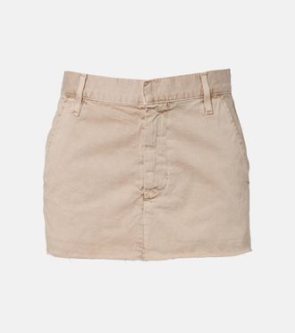 Slvrlake Denim Minifalda Chino de lona de algod&oacute;n