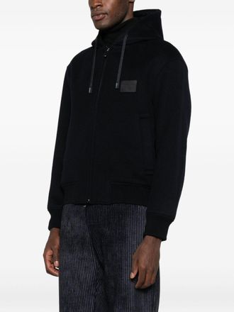 Emporio Armani Mens Wool Blouson Jacket - Black - Size EU 48 (Mens)