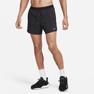 Nike Mens Stride Dri-FIT 5 2-in-1 Running Shorts in Black | FN2992-010