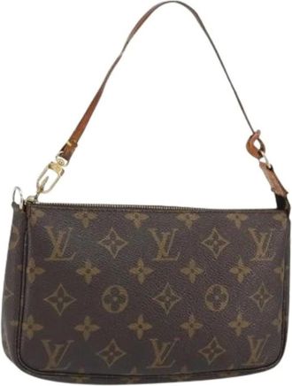 Louis Vuitton Pre-owned Shoulder Bags, female, Brown, Size: ONE SIZE Pre-owned Vintage Monogram Pouch