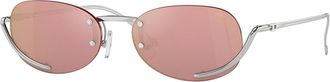 Diesel DL1004 103/E4 Mens Sunglasses Silver Size 53