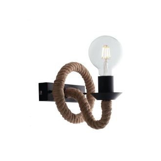Netlighting Wall Rope Lamp Black Beige E27