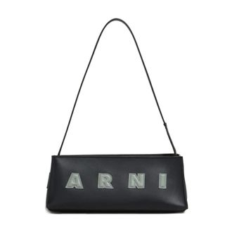 Marni Museo Baguette Tas - Dames - Tassen - Zwart - Maat: ONE Size Leer
