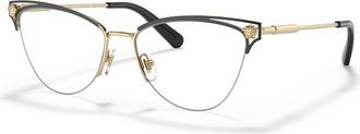 Versace 55mm Cat Eye optical glasses in Black at Nordstrom