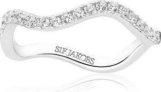 Sif Jakobs Jewellery Ring Ellera Waves in 925 Sterling Silver at Nordstrom, Size 7.5
