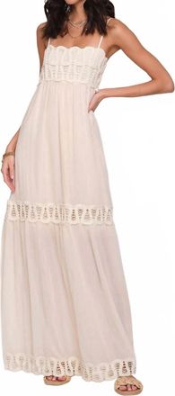 Heartloom Clove Maxi Dress In Ecru