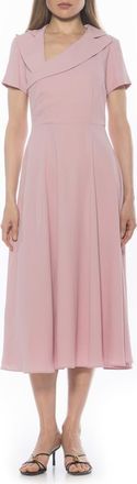 Alexia Admor Jackie Asymmetric Collared Dress in Blush at Nordstrom Rack, Size 10