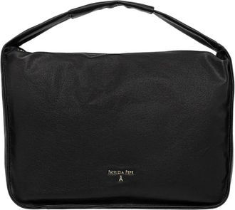 Patrizia Pepe Dames, Tassen, Zwart, Maat: ONE Size Leer