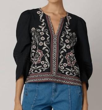 Cleobella Farrah Blouse In Cardamon