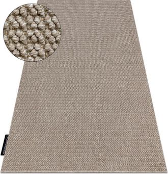 RugsX Alfombra Casablanca Loop Marr&oacute;n, Lazo, Suave Brown 200x200 Cm