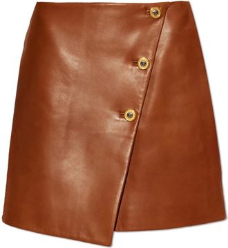 Versace Dames, Rokken, Bruin, Maat: S Leer