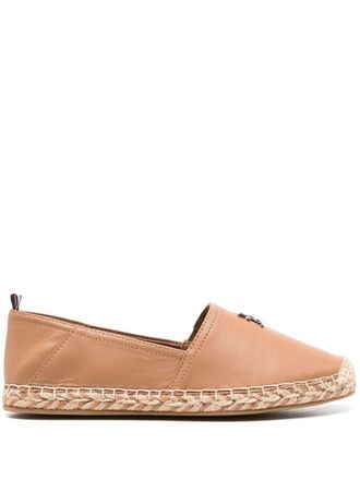 Tommy Hilfiger Espadrilles con placca logo - Marrone