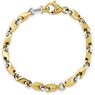 Pompeii3 Mens Seed & Rolo Link 14k Gold (30gram) or Platinum (48gram) 5mm Bracelet 8.5