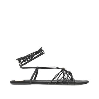 Saint Laurent Babylone leather flat sandals Woman 38