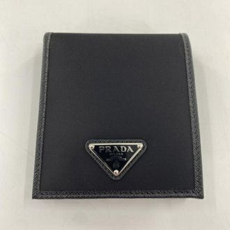 Prada Black Leather Card Wallet (Pre-Owned)