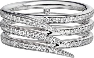 Shaun Leane 18K white gold and palladium Armis diamond ring - Silver