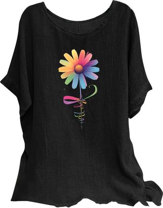 Generic vests products UK womens tops chiffon tops long blouses for women UK womens shirts birds womens tops cold shoulder today 2024 Black