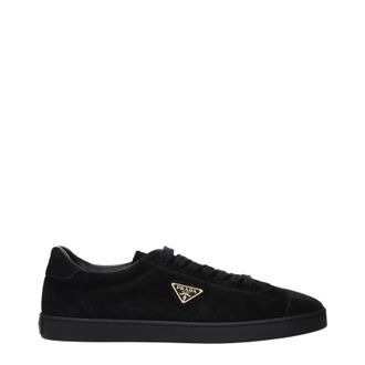 Prada Mens Sneakers Black Suede