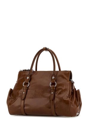 Miu Miu Womens Brown Leather Handbag Palissandro Borse A Mano Bag