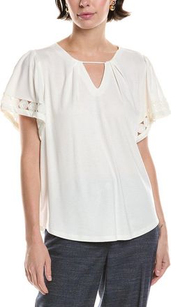 Anne Klein Harmony Keyhole Blouse