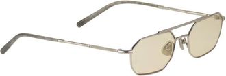 Brunello Cucinelli Womens Geometric Titanium Sunglasses Ss26 U
