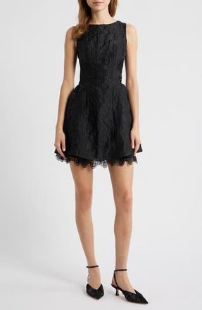 Sister Jane Screenplay Floral Jacquard Cocktail Dress in Black at Nordstrom Rack, Size Small