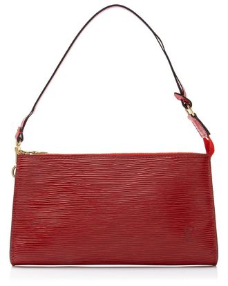 Louis Vuitton Red Epi Leather Vintage Pochette Accessoires (Authentic Pre-Loved)