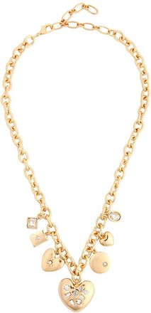 Saachi Saachi 14K Multi Charm Necklace