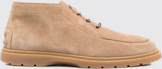Tod's Suede Calfskin Chukka Boots with Round Toe and Rubber Sole