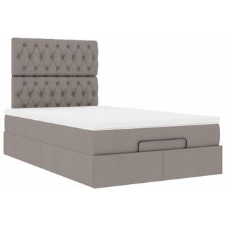 vidaXL Estructura De Cama Otomana Colch&oacute;n Tela Topo 120x190 Cm Vidaxl