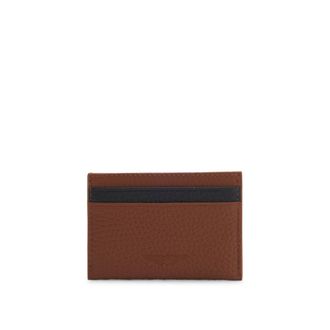 BOSS x ASTON MARTIN card holder in two-tone leather
