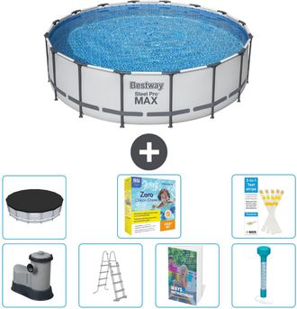 Bestway Piscina Bestway Steel Pro Max Redonda - 488x122 Cm - 8-piezas S532